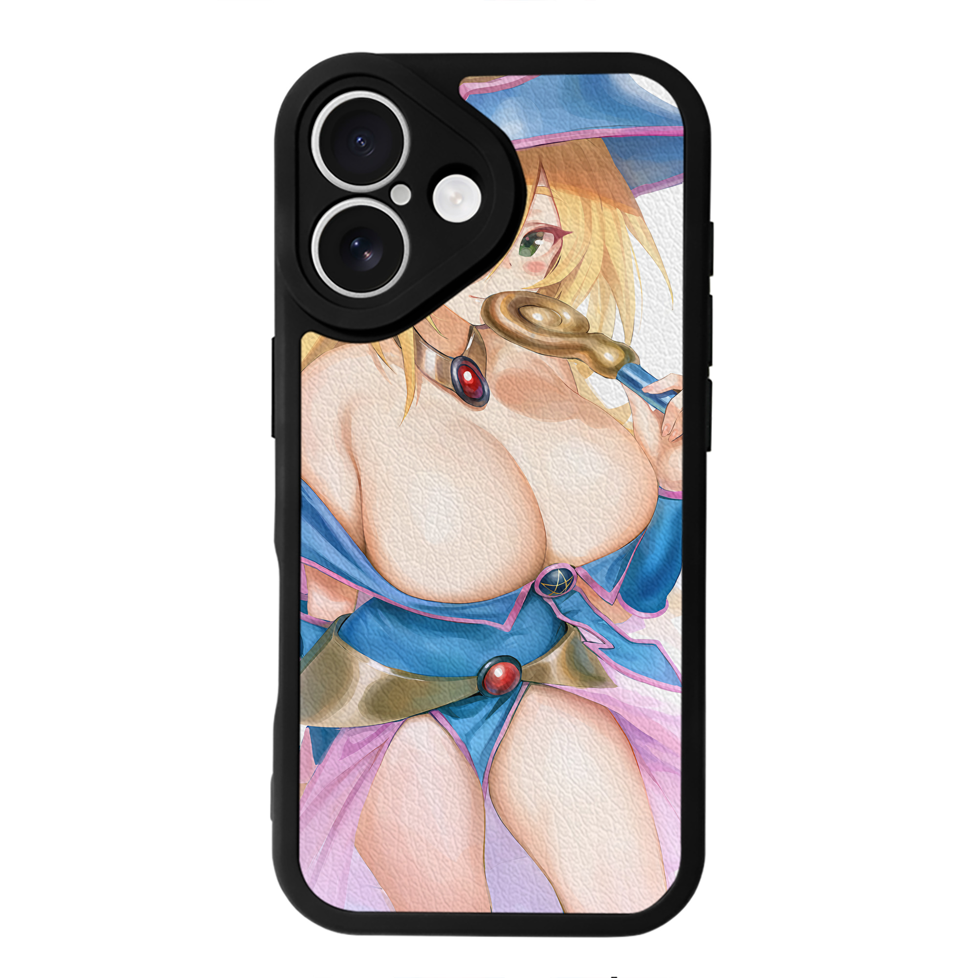 （画像用） 遊☆戯☆王 Yu-Gi-Oh! 【iPhone 16シリーズ対応】シリコンスマホケース（レザー調） 材質：シリコン